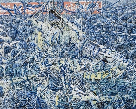 김효숙,_파란_방_A_blue_room_130×162cm_acrylic_on_canvas_2015