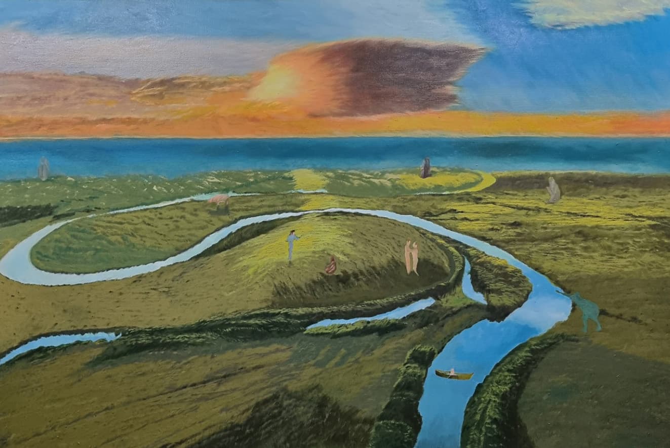 옥시모로닉 플래닛 193 x 130cm oil on canvas 2022