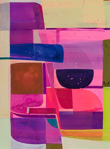 Nakhee Sung, Transpose 20, 2018, Acrylic on paper, 30 x 22.5 cm (image) 36.5 x 29 cm (frame)