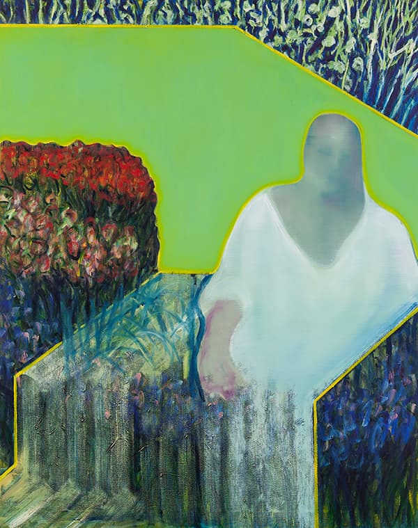 이재헌, 꽃밭 속의 형상 figure in the garden_캔버스에 유채_190×150cm_2014~5