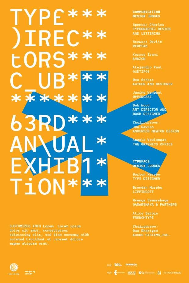 Type Directors Club New York 2017 Exhibition in Seoul 4
