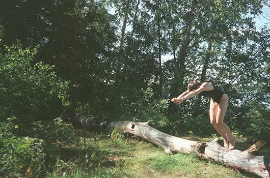 Polina jumping into nothing, 2014, Courtesy of Masha Demianova