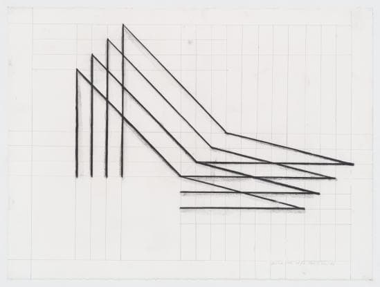 남춘모, Stroke line, Charcoal on paper_59X79cm, 1997