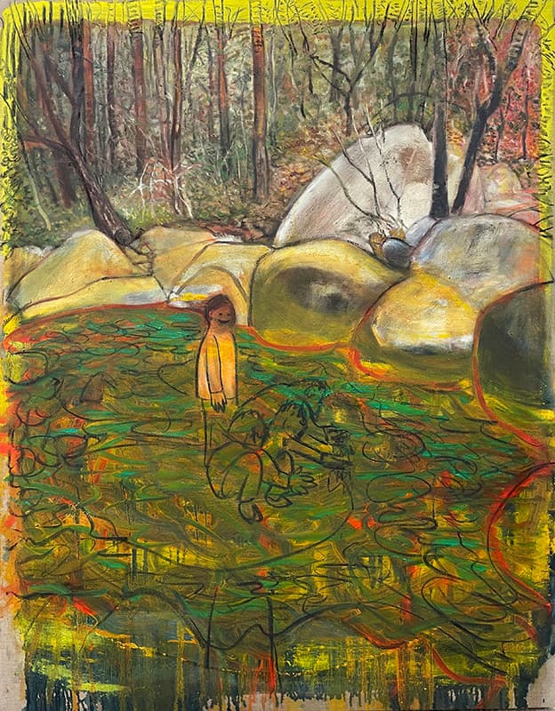 김지용, 계곡, 캔버스에 유채, 117x91cm, 2021