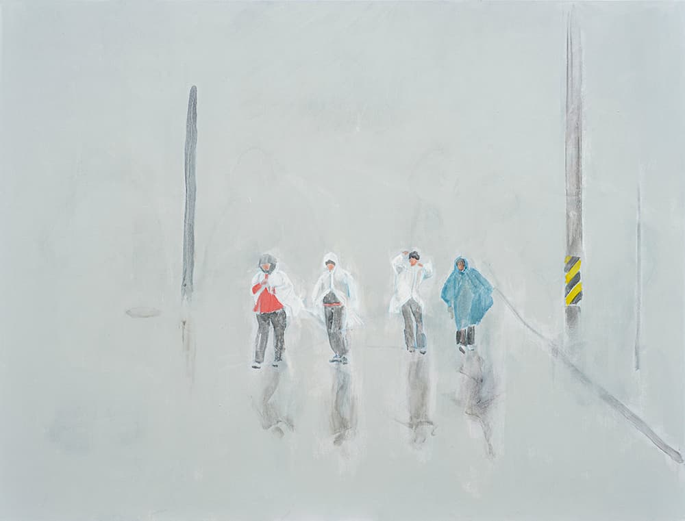 정정엽, 빗길, 2020, 캔버스에 아크릴, 145×190cm