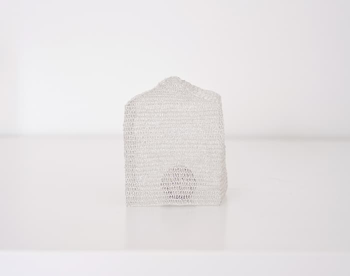 net_no.3_silver thread, polished stone_various dimension_2018