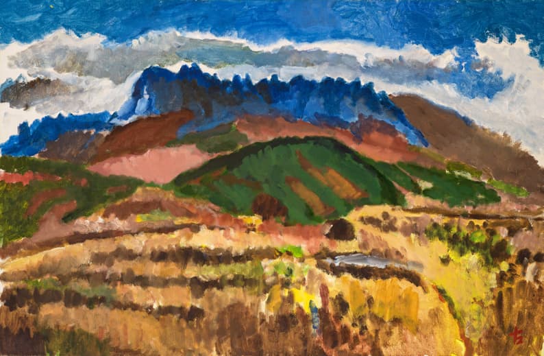 박고석, 울산바위, 1992, 캔버스에 유채, 65.1 x 100 cm