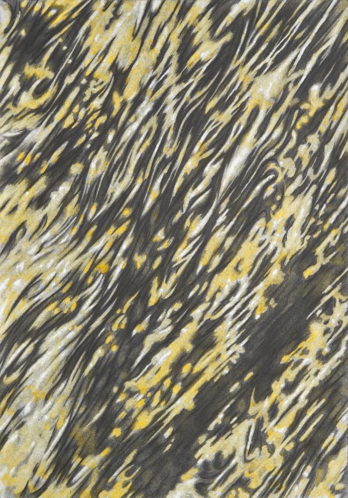 한진, 〈Vexations No.11〉, 2021. 코튼 페이퍼에 과슈와 연필, 49.8 x 34.8 cm. 이미지 출처: 원앤제이 갤러리.