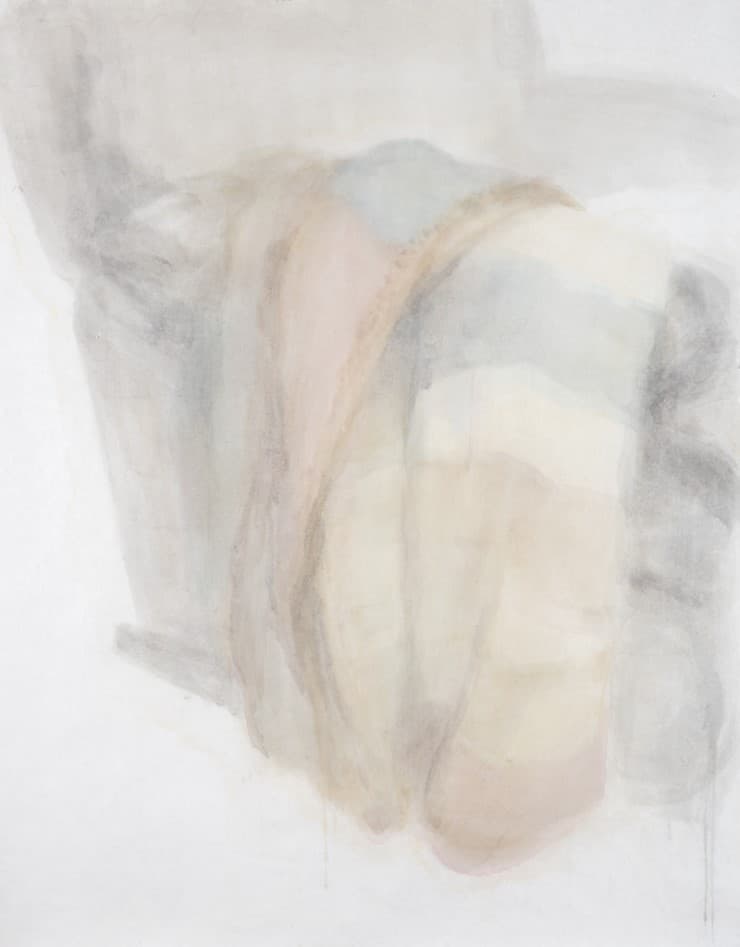박지아, 쉼, 순지에 담채, 91×117cm, 2013