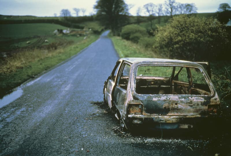 Willie Doherty, Incident, 1993, cibachrome mounted on aluminium, unframed: 122 x 183 cm. Collection Irish Museum of Modern Art
