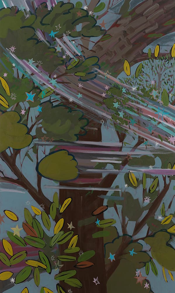 제레미, <황홀한 바람(Magical winds)>, 2023. 캔버스에 아크릴릭, 200 x 120 cm.  Courtesy PERES PROJECTS, Berlin, Seoul, and Milan