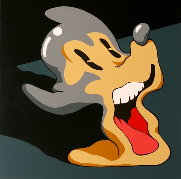 이동기, 일그러진 아토마우스 Distorted Atomaus, acrylic on canvas, 60.5 X 60.5 cm, 2007