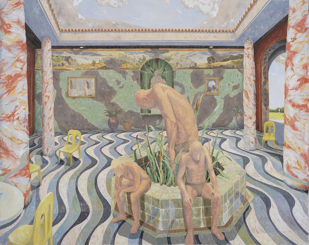류노아, Waiting Room, 125x160cm, oil on canvas, 2020, (c)The artists, Courtesy of A-Lounge, Seoul