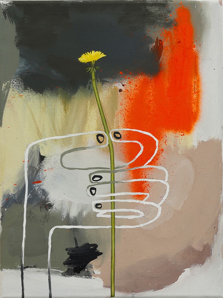 소피 울리히, 민들레, 2022, 캔버스에 유채, 40cm x 30cm