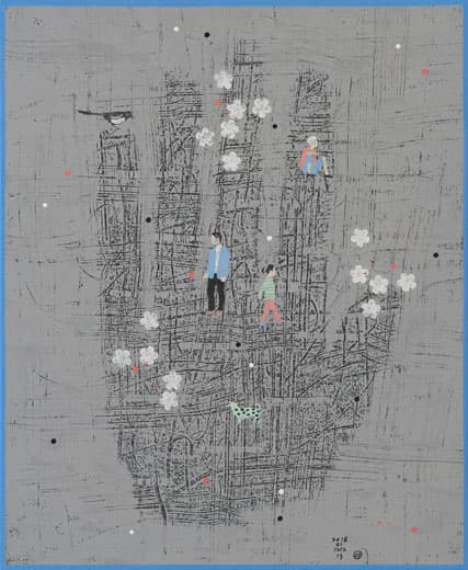 무외1829, 캔버스에 채색, 72x61cm, 2018