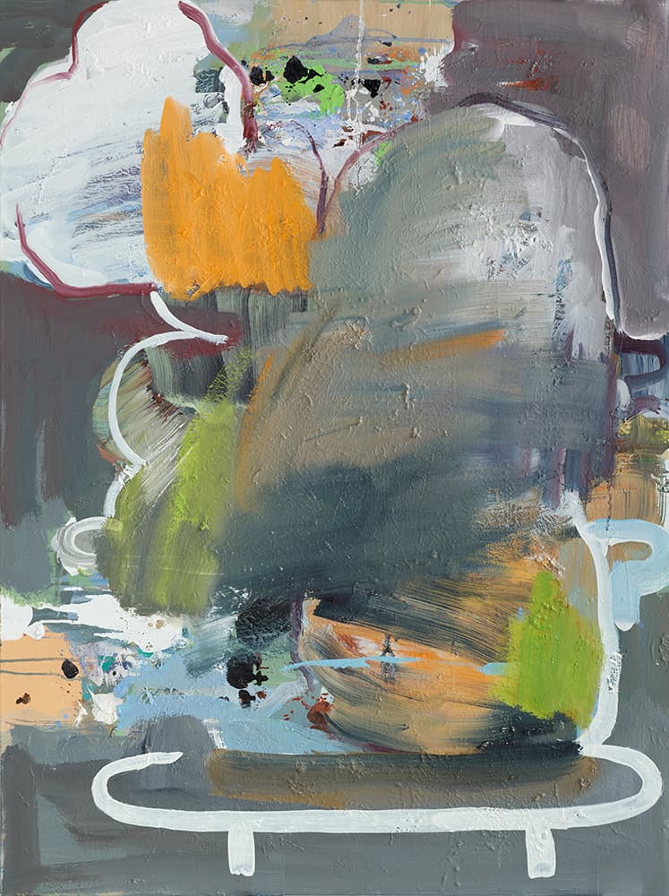 박형지 Hyungji Park, <수석 컬렉션 Ⅰ(Suiseki CollectionⅠ)>, 100 x 75cm, oil on canvas, 2021디스위켄드룸 제공