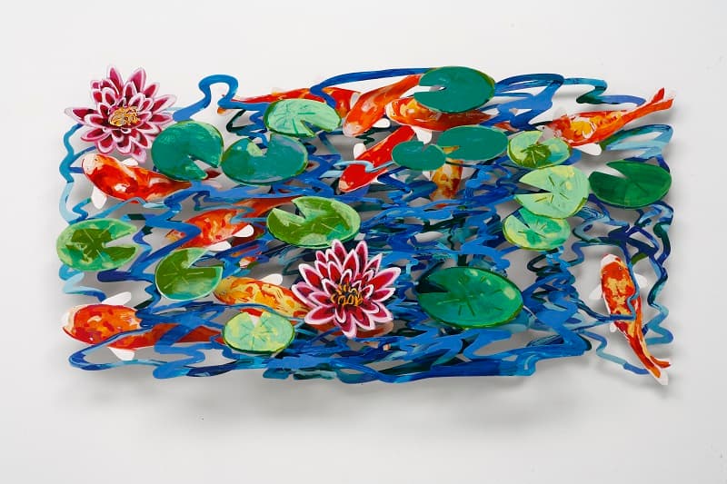 Pond 180x93cm, Hand pained cutout steel(3layers), Edition of 150, 2008