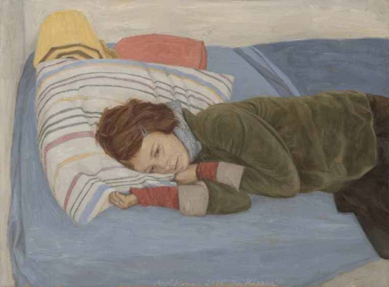 Das Kissen 2016 oil-canvas 30×40