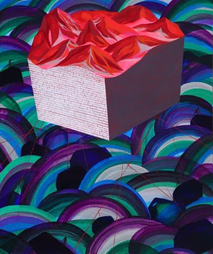 Connected 01 , oil on canvas , 72.9x60.9cm (20F) , 2018