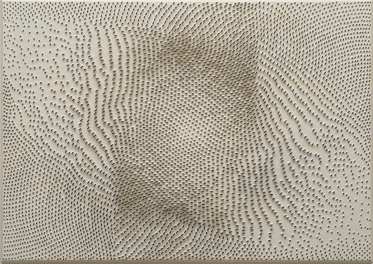 5. Line- Variation 120x170cm, acrylic,pigment on canvas 2015