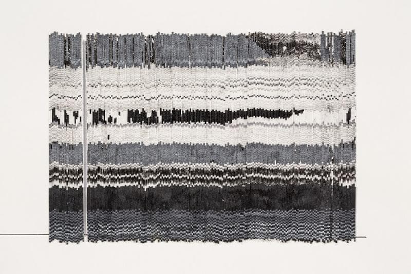 김원진, A Chronicle of the Moment #420, 50x70cm, 종이 위에 복합재료 (mixed media on paper), 2017