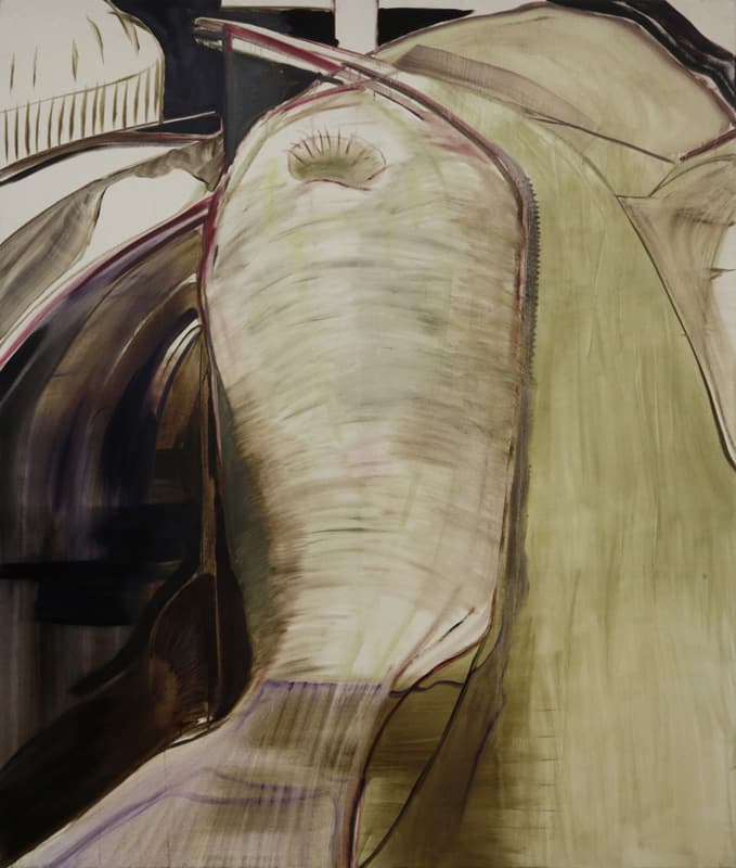 김세은, 남은 땅, 2017. 캔버스에 수용성 유화, 200 x 170 x 3cm