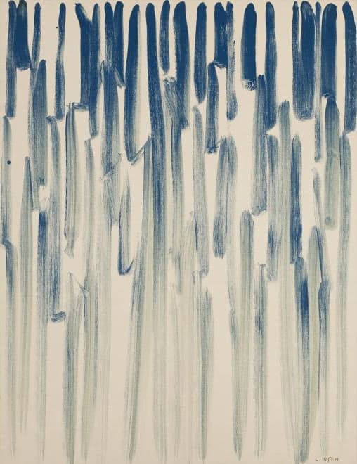 이우환, From Line, 1984, Glue and mineral pigment on canvas, 145x112.6cm
