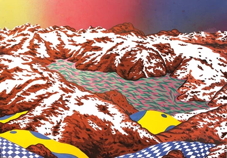 조주현, MMD-112, 103cmx73cm, colour on paper, 2017 [출처] '완벽한 응용 '2017년 하반기 기획공모전 조주현 ‘A Spectacle Fever; media between real and digital’展|작성자 도스