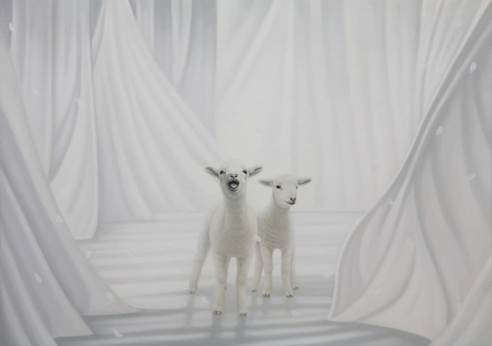 정성원, Antic and Lambs Oil on canvas 91 x 65cm 2014
