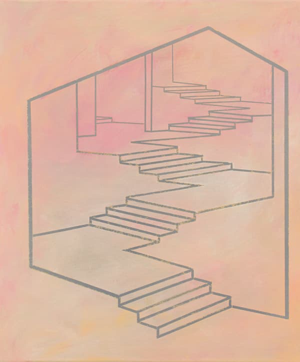 이지연, 012_그림 속에 그리다#2_45.5x37.9cm_캔버스에 아크릴릭_2016