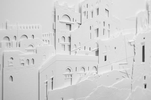 Ha Tae Bum, surface 2(detail)_2019_paper cut, glass with wood frame_72