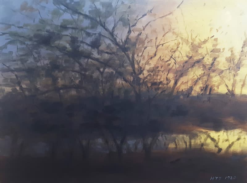황용진, ML17209_45.5x60.6cm_oil on canvas_2017