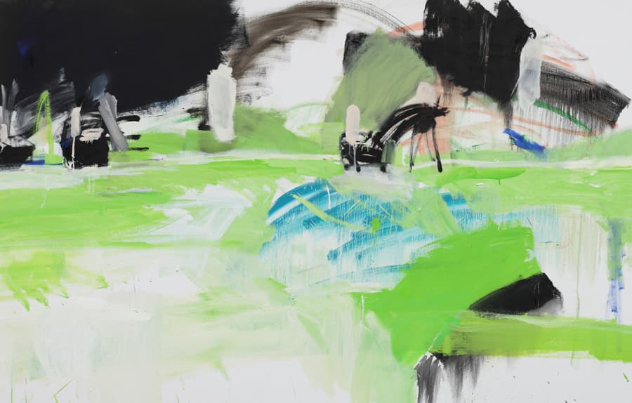 You Hyeonkyeong, moving, oil on linen, 141x219cm, 2014