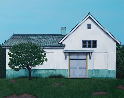 Heeyon Kim, 한낮 midday, 2017, acrylic on linen, 73x91cm
