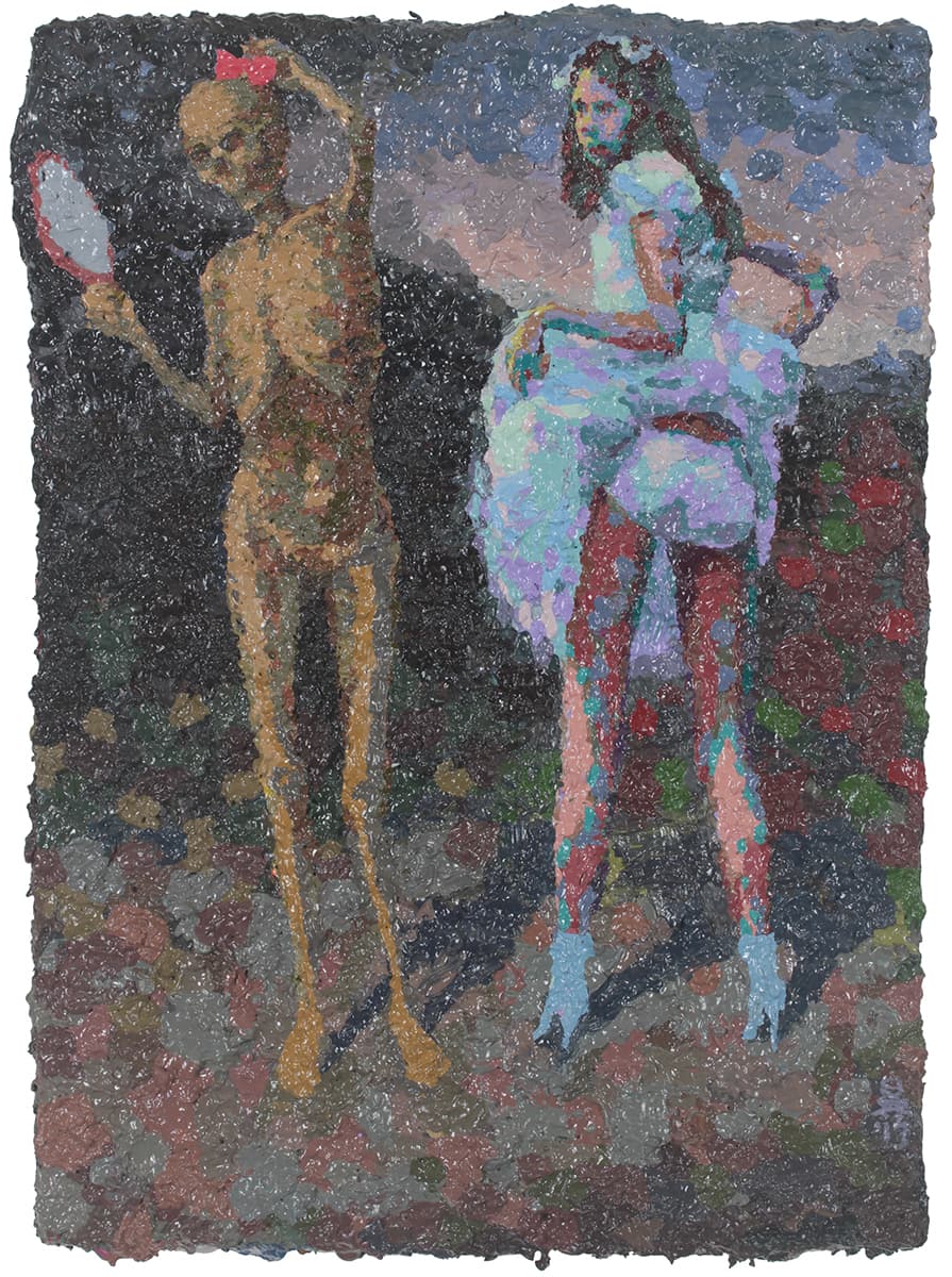 임동승, 죽음과 소녀(Death and the Maiden), Oil on linen, 35x25cm, 2017