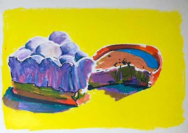 함송이, 타르트가 먹고 싶지 않아, 21x29, pastel on paper, 2019