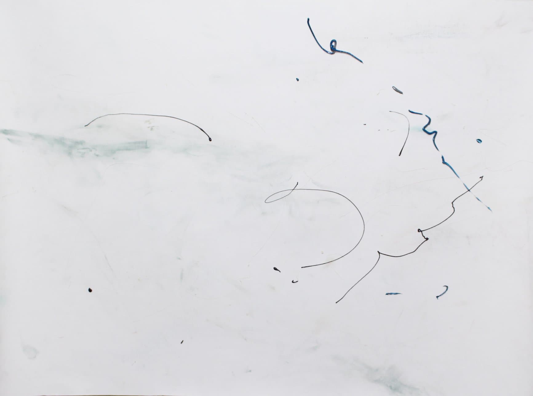 길혜민, 흔적들7, 캔버스 천에 아크릴과 오일 파스텔, 108X79cm, 2019