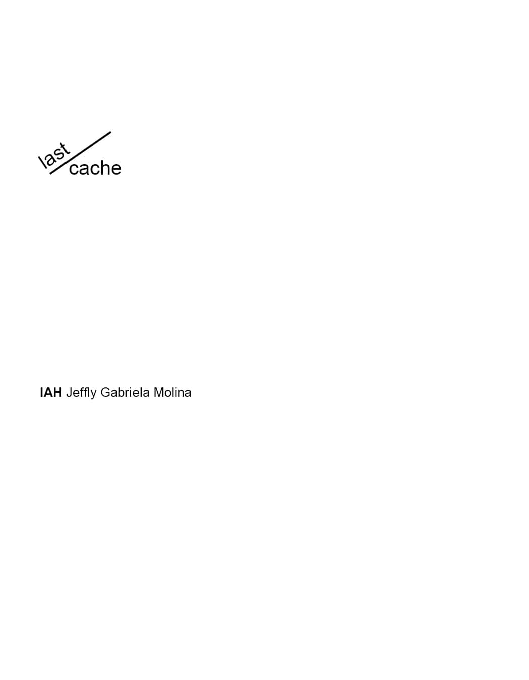 open cache 1