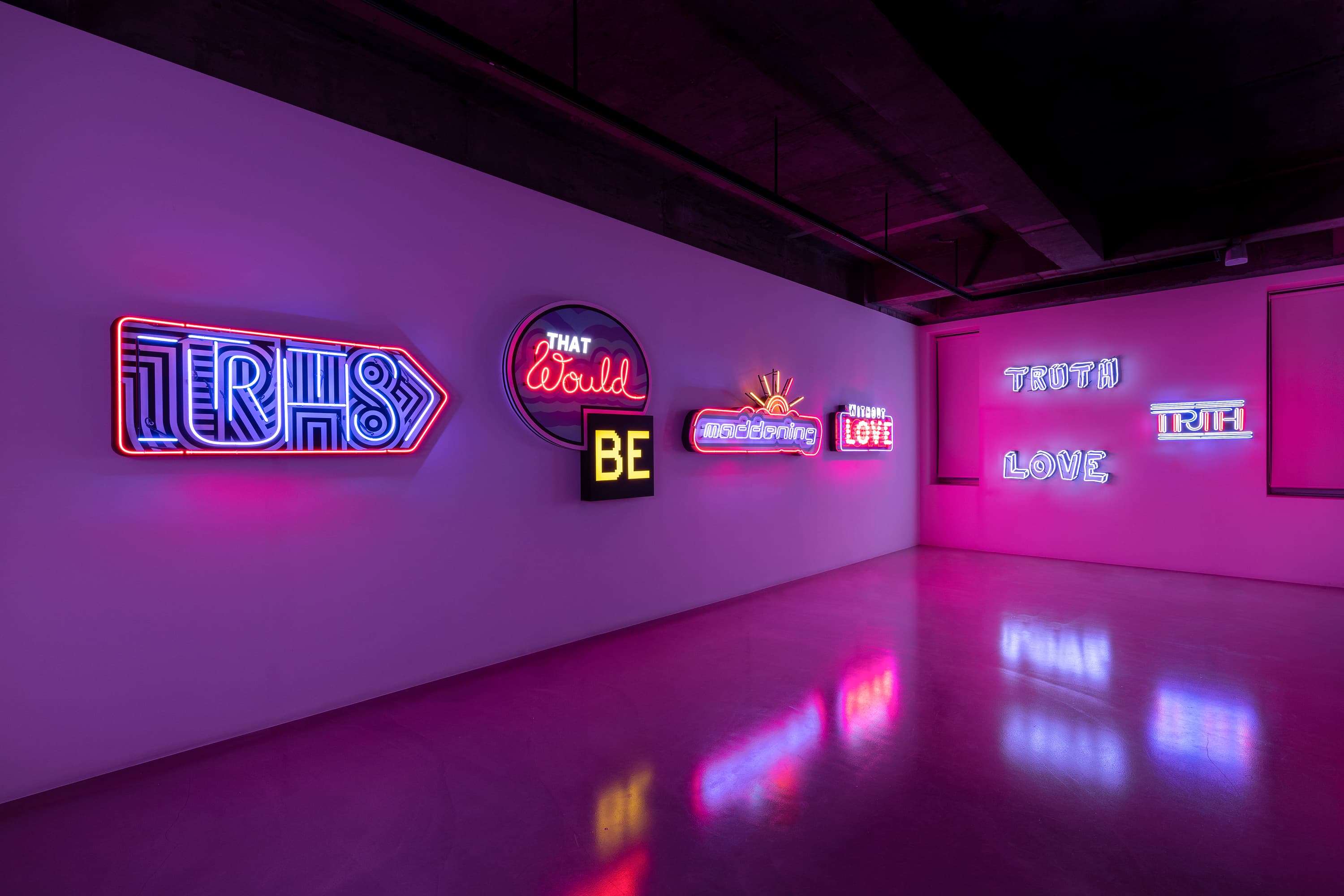 Installation view, Tobias Rehberger, 'Truths that would be maddening without love' Gallery Baton, 2020