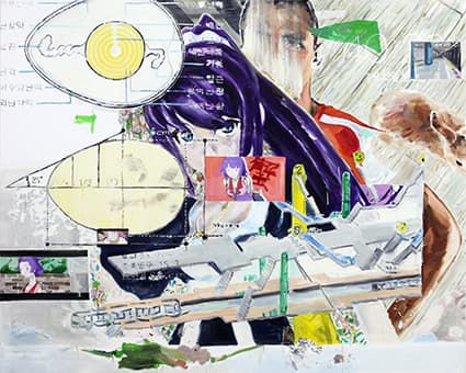 백경호, <untitled> 캔버스에 아크릴, 유화, 181.8 x 227.3cm, 2015