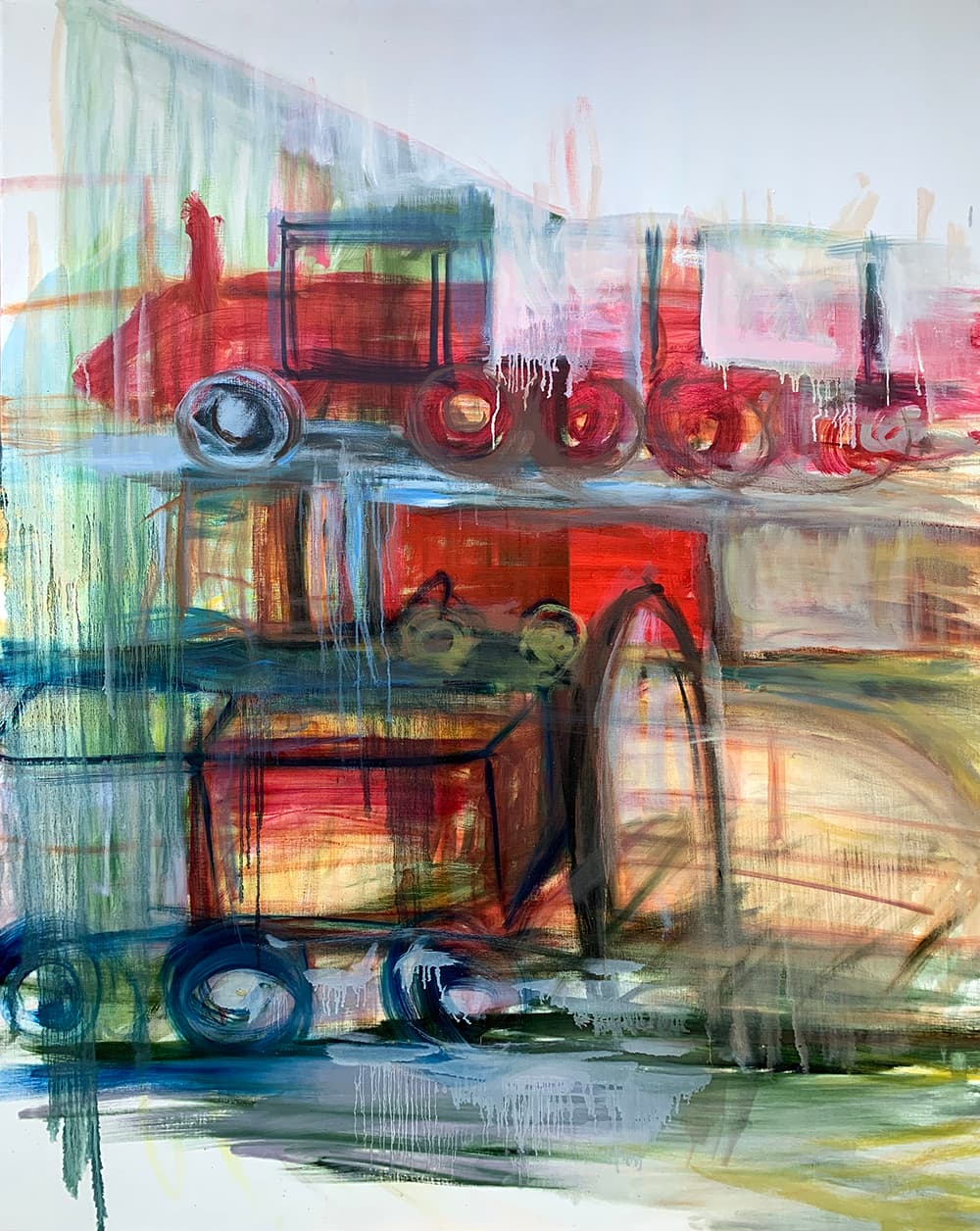 손미정_떠나요  Oil on canvas  162x130cm  2019