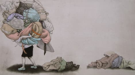 김소희, Hatch 2013 Etching and Chine-colle 15×20cm