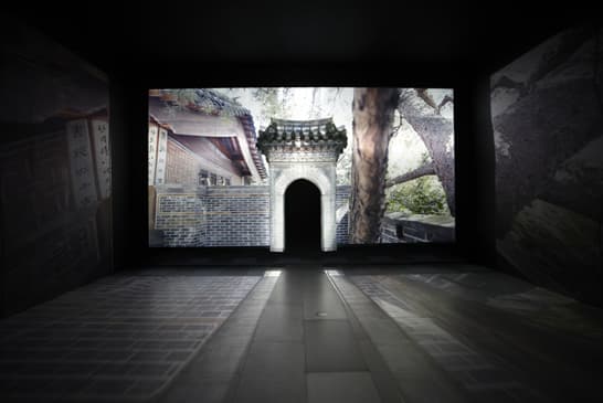 서도호 DO HO SUH, 문 (리움 버전) 2011-2012  폴리에스터 천, 금속 틀, 비디오 프로젝션