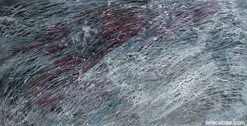 배희경 무제 / 캔버스위에 아크릴물감 / 162x80cm / 2015