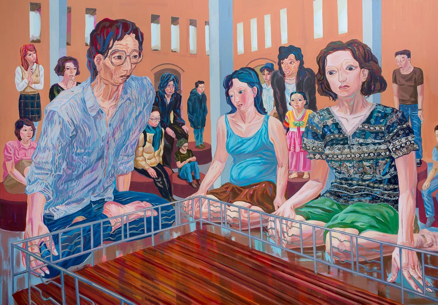 방정아, The Hall, 181*259cm, 캔버스에 아크릴, 2015