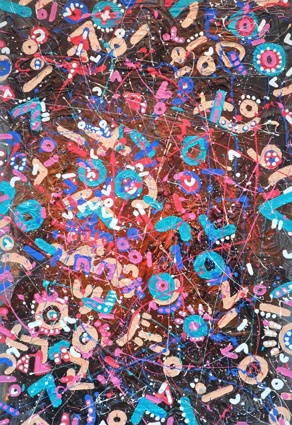 고주안_상이한 감정의 궤적들 Acrylic and Oil, Paint on canvas_90.9×60.6cm_2018