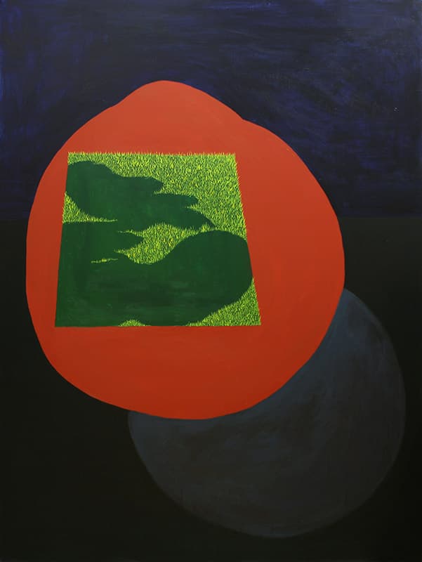 안수인, 오려진 땅조각 Acrylic on canvas, 145.5×121.1cm, 2020