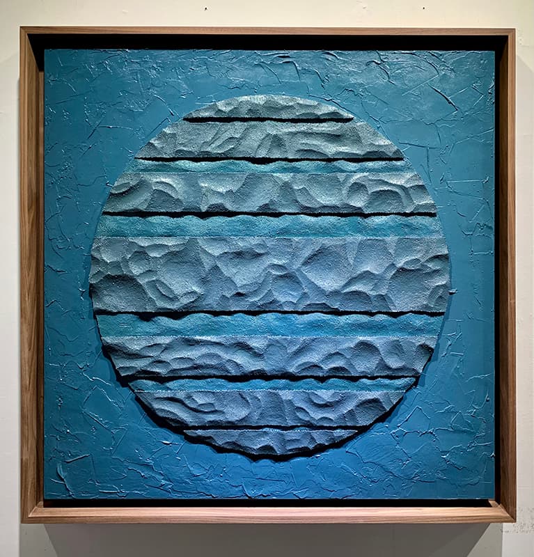 지용, Hope92000, 910x910x50mm, pin on canvas, 2020