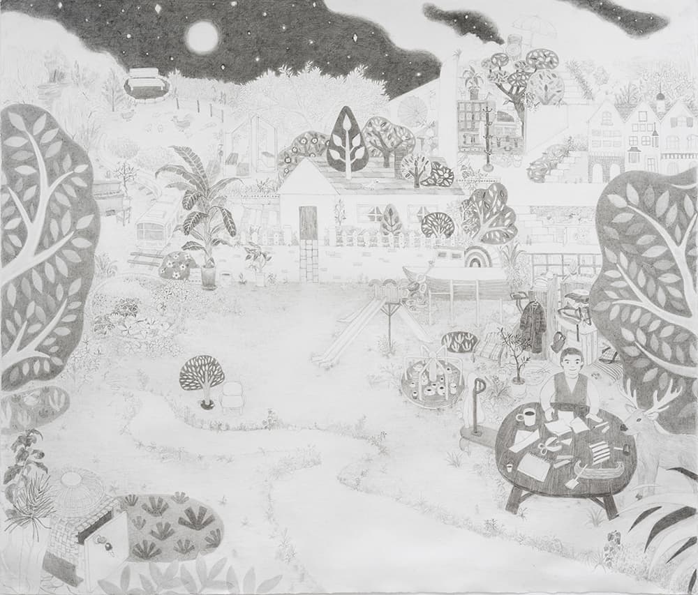 洗心園(세심원)_종이에 연필 드로잉_162x130cm_2021