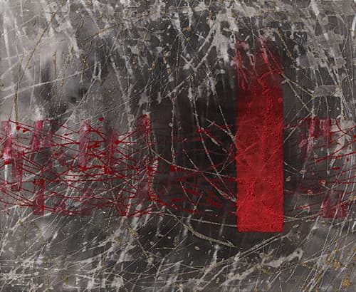 김현일, OR, 90.9 x 72.7, 천에 혼합 매체, 2018